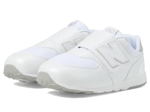 New Balance Kid's 574 V1 Evolved New-B Hook & Loop Sneaker, White/Silver Metalic, 2 XW Infant - Image 1