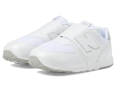 New Balance Kid's 574 V1 Evolved New-B Hook & Loop Sneaker, White/Silver Metalic, 2 XW Infant - Image 1