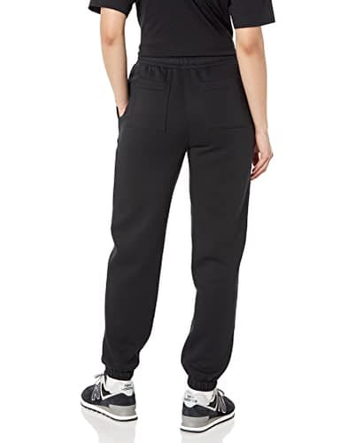 Amazon Essentials Women's Relaxed High Waist Joggers (Available in Plus Size), Black, Large - Image 2
