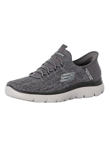Skechers Men's Summits Key Pace Hands Free Slip-in Sneaker,Charcoal/Black,10 Wide - Image 1