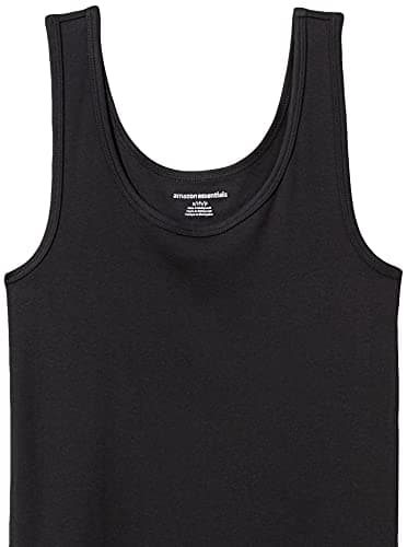 Amazon Essentials Women's Slim-Fit Tank Top, Pack of 2, Black/White, Large - Image 9