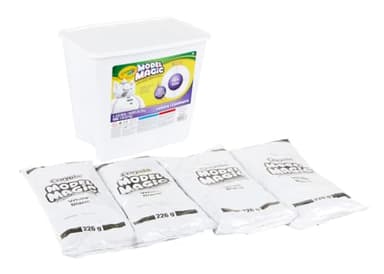 Crayola Model Magic White, Modeling Clay Alternative, Reusable Sculpting Material, Air Dry, Kids Arts & Crafts Supplies, 2lb Bucket, Classroom Must Have - Image 1