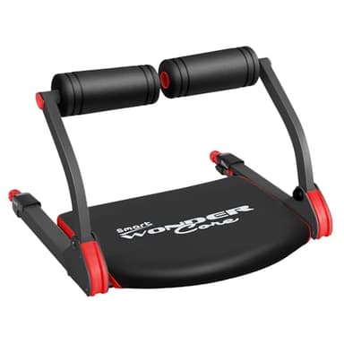 WONDER CORE SMART, Ab Workout Equipment, Sit Up Machine & Exercise Equipment, Ab Crunch Machine for Stomach Workout, Ab Core Trainer Abdominal Machine, Fitness Equipment for Home Gym (Red) - Image 1