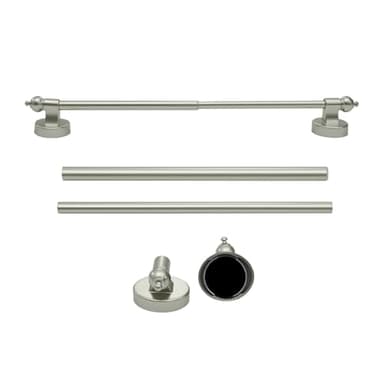 WL.Rocaille Magnetic Curtain Rods for Metal Doors and Window, Multi-Use Adjustable Appliances for Iron and Steel Place, Magnetic Towel Bar 16 to 28 Inch, 2 pack, Champagne - Image 1