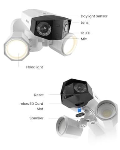 REOLINK 4K Dual-Lens Floodlight Security Camera, Outdoor PoE IP Camera with 180° Ultra-Wide Angle, 1800 Lumen Floodlight, Human/Vehicle/Pet Detection, Two Way Talk, Waterproof, Duo Floodlight PoE - Image 8