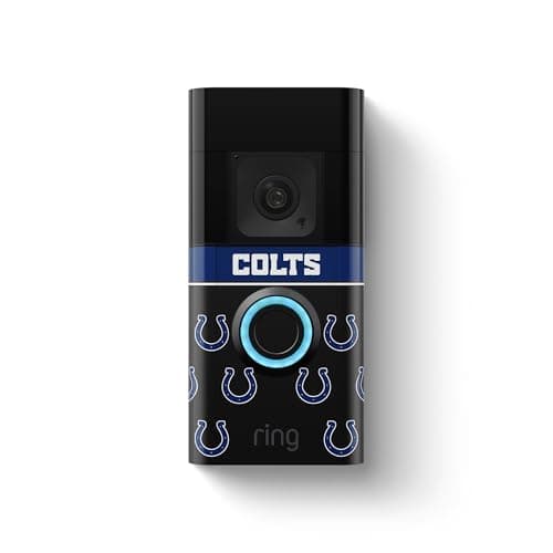 Ring Battery Doorbell Plus with All-New Official Limited-Edition NFL Faceplate | Indianapolis Colts - Image 1