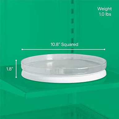 YouCopia FridgeView Fridge Turntable, Lazy Susan Organizer for Refrigerator Storage, 11” , White - Image 6