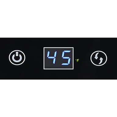 West Bend Beverage Cooler Refrigerator 15 Wine Bottle/60 Can Capacity, Glass Door, 17-Inch Wide Freestanding, Adjustable Thermostat Control, 1.6-Cu.Ft, Burgundy - Image 5