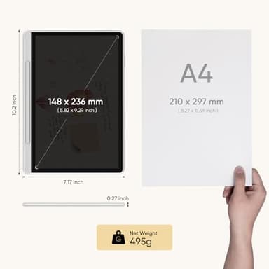 XPPen 3 in 1 Color Digital Notebook 10.95'' Paper Note Taking Tablet with 16384 Pressure Levels Battey-Free X3 Pro Pencil 2 Magnetic Folio 6+128GB Magic Note Pad for Writing/Reading/Meeting/Study - Image 3