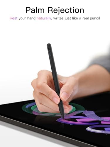 Stylus Pen for ipad 2018-2025, USB-C Fast Charging Pencil, Pixel-Perfect Tilt Sensitivity for iPad 11/10/9/8/7/6/A16, iPad mini 7/6/5, iPad Air M3/2 11"/13"/5/4/3, iPad Pro M5/4 13"/12.9″/11″ Black - Image 8