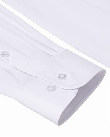 Alimens & Gentle Slim Fit Mens Dress Shirts for Men Button Down Long Sleeve Dress Shirts Wrinkle Free Formal Stain Proof - Image 7