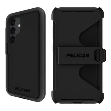 Pelican Voyager Samsung Galaxy S25 Plus Case [Magnetic and Wireless Charging] Case w/18ft MIL-STD Drop Protection - Heavy Duty Cover w/Belt Clip Holster for Samsung Galaxy S25 Plus 6.7" - Black - Image 1