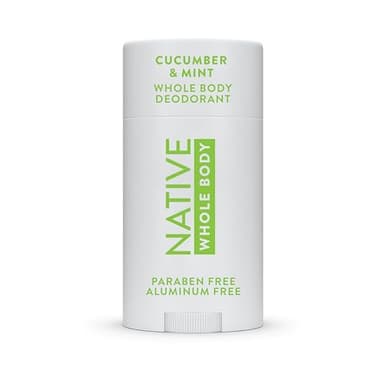 Native Whole Body Deodorant Stick Contains Naturally Derived Ingredients, Deodorant for Men and Women | 72 Hour Odor Protection, Aluminum Free with Coconut Oil and Shea Butter | Cucumber & Mint - Image 1