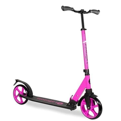 LaScoota Kick Scooter for Adults & Teens - for Youth 8 Years and Up and Men & Women - Lightweight Foldable Adult Scooter with Large Sturdy Wheels 220lbs (Teen, Purple) - Image 1