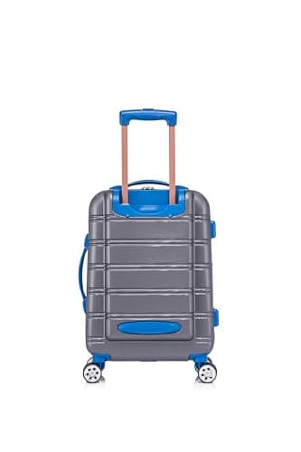 Rockland Melbourne Hardside Expandable Luggage with Spinner Wheels, Grey, 20"/14" 2pc Set - Image 4