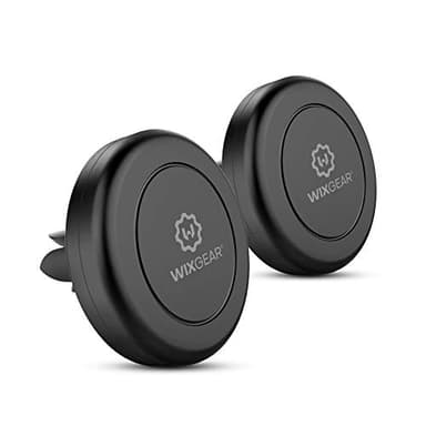Magnetic Phone Holder for Car, WixGear [2 Pack] Universal Air Vent Magnetic Phone Mount for Car, Car Phone Holder Mount for Cell Phones and Mini Tablets with 4 Metal Plates - Image 1