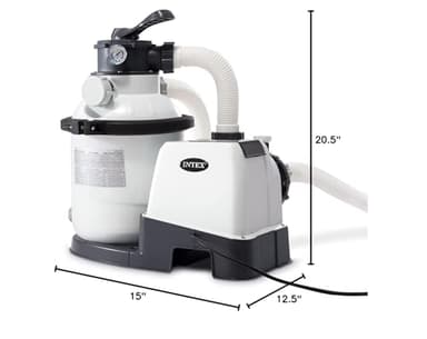 INTEX SX1500 Krystal Clear Sand Filter Pump for Above Ground Pools: 1500 GPH Pump Flow Rate – Improved Circulation and Filtration – Easy Installation - Image 6