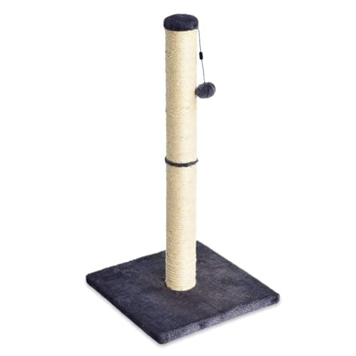 Amazon Basics Cat Scratcher - Indoor Classic Single Cat & Kittens Scratching Post, Medium (31.5"H) - Grey - Image 1