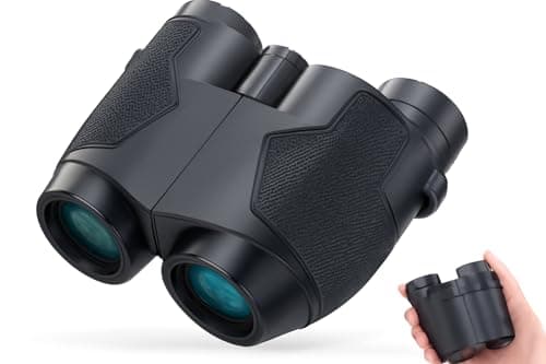 Binoculars 12x25 for Adults and Kids Night Vision Binoculars Compact Binocular Large Eyepiece Waterproof Binocular Wide Field of View for Bird Watching,Hiking,Hunting,Concert with Carrying Bag - Image 1