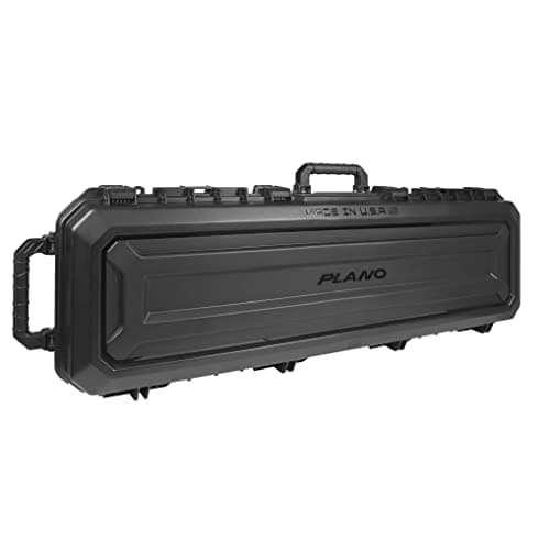 Plano All Weather 52” Rifle Gun Case with Wheels, Black with Pluck-to-Fit Foam, Watertight & Dust-Proof Shield Protection, TSA Airline Approved for Travel - Image 1