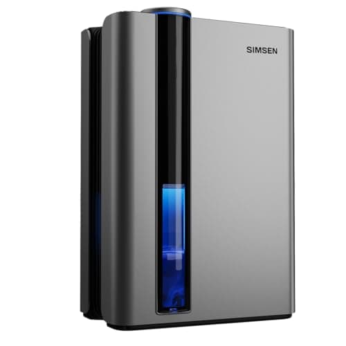 SIMSEN 95oz Dehumidifiers for Home, 800 sq ft Dehumidifier Reusable Filter, Small Dehumidifier with Drain Hose, Dehumidifiers for Bedroom Bathroom Basements Closet RV - Image 1