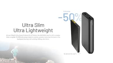 Nitecore NB10000 Gen III (Gen 3) Ultra-Slim Power Bank, 10000mAh QC Quick-Charge Dual USB-C Ports for Phones Flashlights and Headlamps, with USB-A Adapter and USB-C Cable, Including NitecoreS Sticker - Image 8