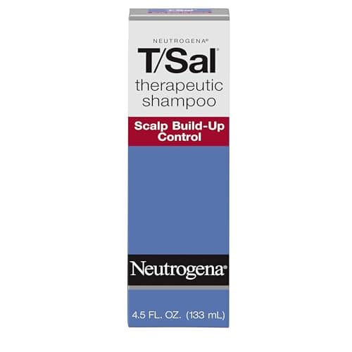 Neutrogena T/Sal Therapeutic Dandruff Shampoo, Scalp Build-Up Control, 3% Salicylic Acid, Scalp Psoriasis Treatment, Seborrheic Dermatitis Shampoo, Clears & Controls Flakes, Fragrance Free, 4.5 fl oz - Image 1