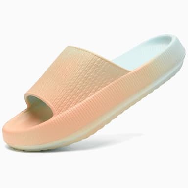 rosyclo Cloud Slippers for Women and Men, Pillow House Slippers Soft Comfortable Cushioned Lightweight Home Shower Shoes Women's Cloud Slide Sandals for Ladies Indoor, Sunrise - Image 6