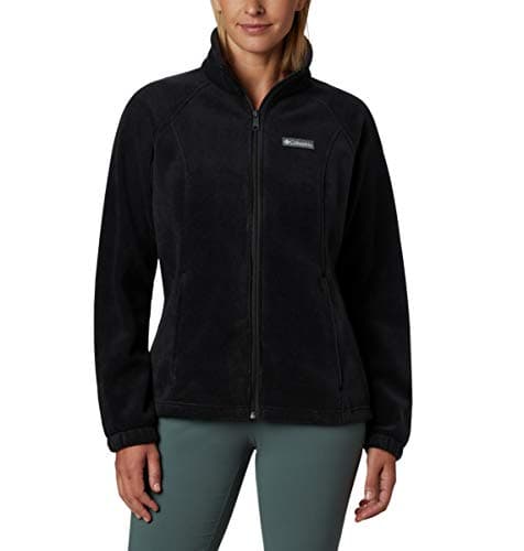 Columbia Womens Benton Springs Full Zip Fleece Jacket, Black, Medium - Image 1