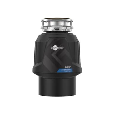 InSinkErator Power .75HP, 3/4 HP Garbage Disposal, Power Series EZ Connect Continuous Feed Food Waste Disposer, Black - Image 1