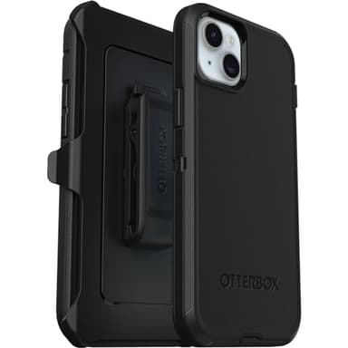 OtterBox iPhone 15 Plus and iPhone 14 Plus Defender Series Case - Black, screenless, Rugged & Durable, with Port Protection, Includes Holster Clip Kickstand - Image 6