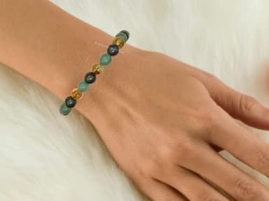 Amazing Gemstone Money Wealth Success Bracelet - Pyrite Green Aventurine Citrine Bracelet Set for Healing Calming Anxiety Stress Relief Gifts Pulseras Para Hombres Mujer Stocking Stuffer (Adjustable - Image 6
