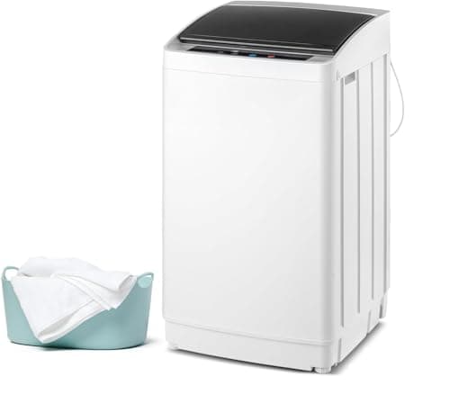 Bonnlo 17.8lbs Fully Automatic Washer, 2 in 1 Portable Washing Machine, Top Load Washer and Spin Dryer Combo with Drain Pump, 8 Washing Programs & 5 Water Level for Home, Apartment - Image 1