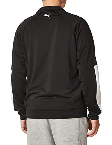PUMA Men's Contrast Jacket 2, Black White, 4XL - Image 3