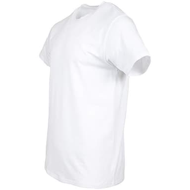 Gildan Men's Cotton Stretch T-Shirts, Multipack, Artic White (Crew 3-Pack), Large - Image 4