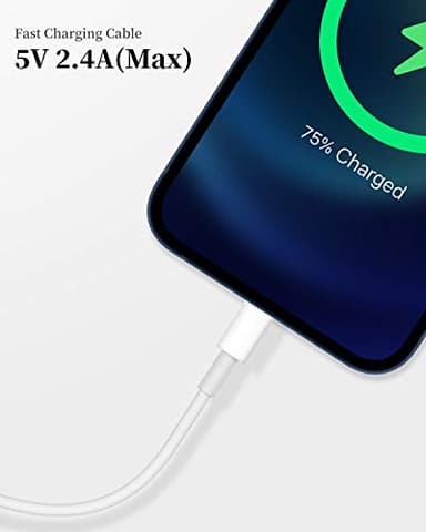 Uzento for iPhone Charger Cord,2 Pack Original USB to Lightning Cable Apple MFI Certified 6 Ft, Fast iPhone Charging Cord for iPhone 11/11Pro/11Max/ X/XS/XR/XS Max/8/7/6/5S/SE - Image 4