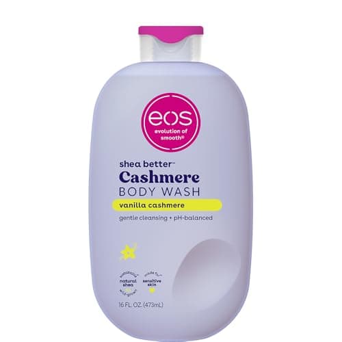 eos Shea Better Cashmere Body Wash, Vanilla Cashmere, Moisturizing, pH Balanced Body Wash, Creamy Gel Formula, Paraben & Phthalate Free, Sensitive Skin, 16 fl oz - Image 1