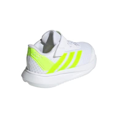 adidas Unisex-Baby Duramo SL 2.0 Elastic Lace Sportswear, White/Lucid Lemon/White, 6 - Image 6