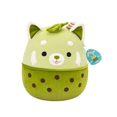 Squishmallows Original 14in Eitan The Matcha Boba Red Panda – Official Jazwares Plush (Large) - Image 1