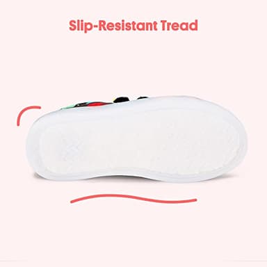 FabKids Boys Light Up Shoes Dinosaur Print Sneakers Black Fashion Hook and Loop Tennie Shoes for Little Kids Size 12 - Image 4