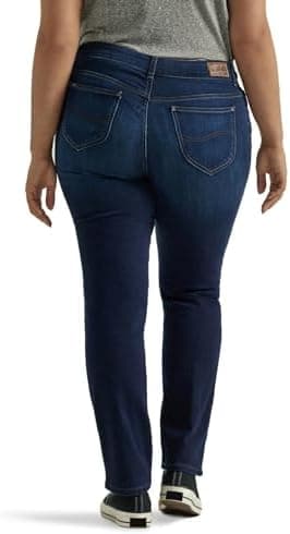 Lee Womens Plus Size Legendary Mid Rise Straight Leg Jean - Image 4