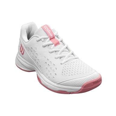 WILSON Rush Pro Lite Junior Tennis Shoe - White/Mauveglow, Size 4.5 US - Image 2