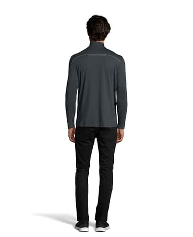 Hanes mens Sport Performance Quarter-zip Pullover Sweatshirt, Stealth, Medium US - Image 4