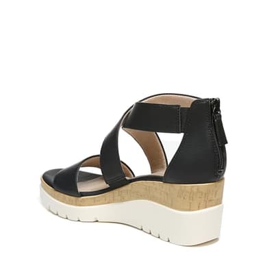 Naturalizer SOUL Women's Goodtimes Wedge Sandal Black 9 M - Image 8