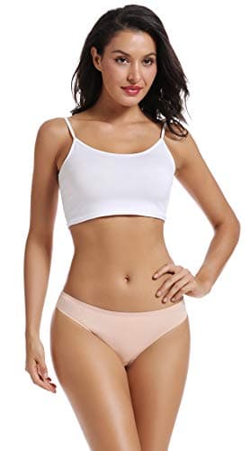 voenxe Nude Women's Seamless Women Underwear Thongs,No Show Ladies Thong,No Line Comfortable Breathable Panties,Invisible Skin Undies Underpants for Female, 5-Pack - Image 2