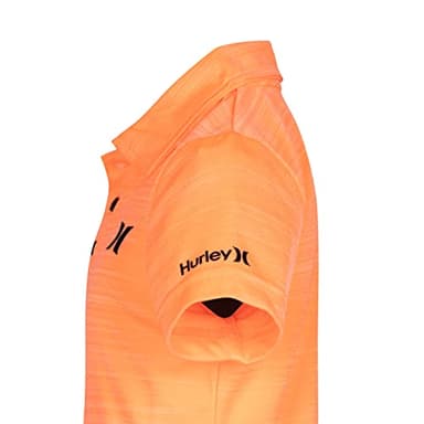 Hurley boys H20-dri Polo T Shirt, Bright Mango Heather, Large US - Image 3