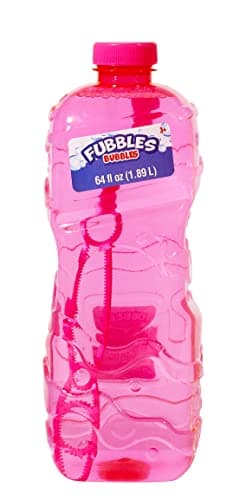 BUBBLES by Little Kids Fubbles | 64oz Non Toxic Bubble Solution Refill for kids | bubble wand included, colors may vary, (12301E) - Image 6