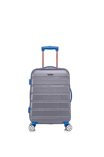Rockland Melbourne Hardside Expandable Luggage with Spinner Wheels, Grey, 20"/14" 2pc Set - Image 2