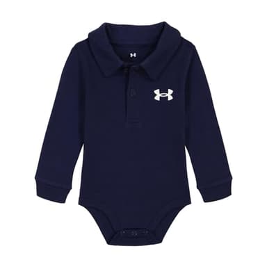 Under Armour UA LS POLO BODYSUIT, Midnight Navy - Long Sleeve, 18 Months - Image 1