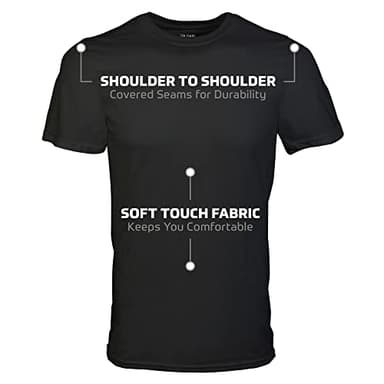 Gildan Men's Crew T-Shirts, Multipack, Style G1100, Black (6-Pack), X-Large - Image 2